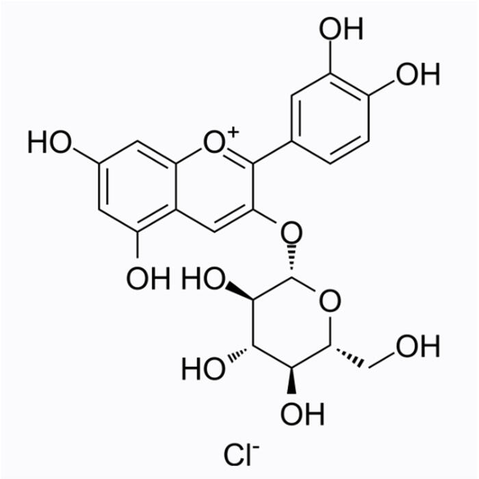 <em>矢车菊</em><em>素</em>-3-O-葡萄糖苷，7084-24-4，分析标准品