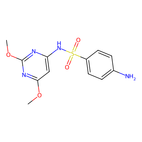 <em>磺胺</em><em>二甲</em>氧<em>嘧啶</em>，122-11-2，分析标准品