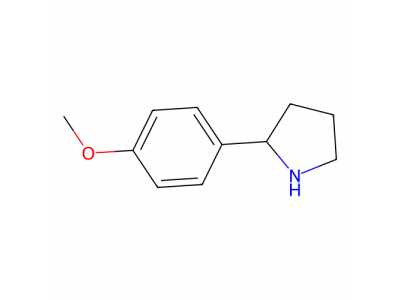 2-(4-甲氧苯基)吡咯烷，74190-66-2，98%