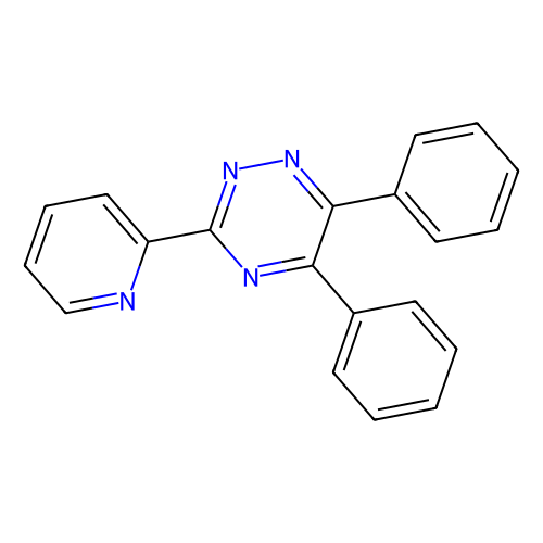 5,6-二苯基-3-(<em>2</em>-<em>吡啶基</em>)-1,<em>2</em>,4-<em>三</em><em>嗪</em>，1046-56-6，98%