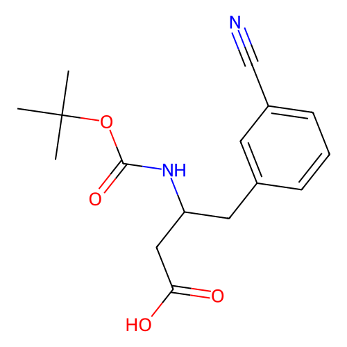 <em>Boc</em>-3-氰基-D-β-高苯丙氨酸，269726-83-2，98%