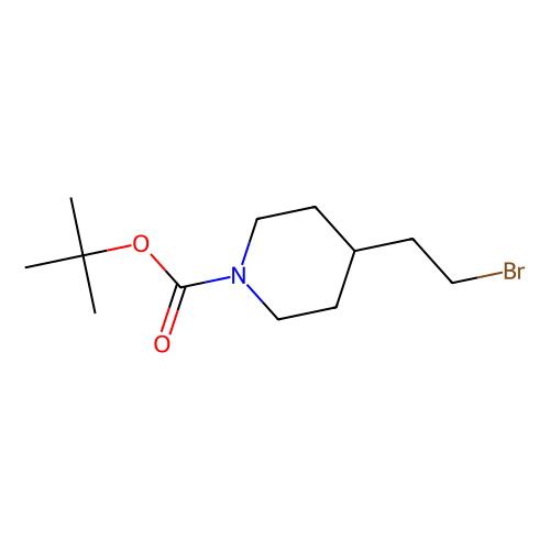 4-(<em>2</em>-溴乙基)<em>哌啶</em>-1-<em>羧酸</em>叔丁酯，169457-73-2，97%