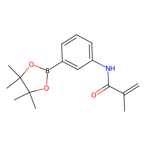 N-(3-(4,4,5,5-四<em>甲基</em>-1,3,2-二氧硼杂环戊烷-2-基)苯基)<em>甲基</em><em>丙烯酰胺</em>，1056904-42-7，98%