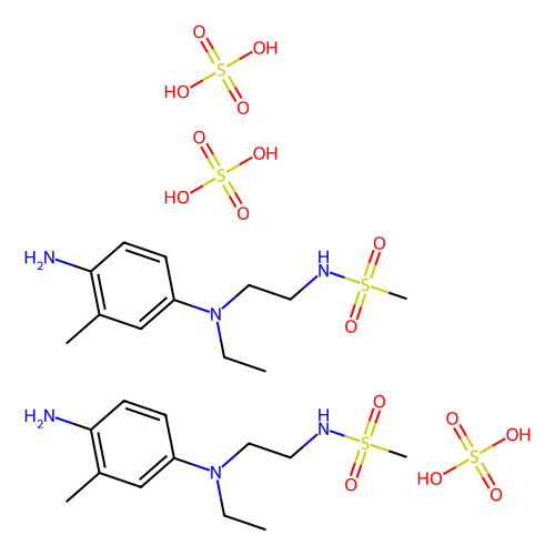 N⁴-乙基-N⁴-(<em>2</em>-<em>甲基</em>磺酰<em>氨乙基</em>)-<em>2</em>-<em>甲基</em>-<em>1</em>,4-苯二胺倍半硫酸盐 一水合物，24567-76-8，95%