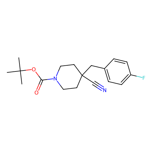 4-氰基-4-(4-氟<em>苯甲基</em>)<em>哌啶</em>-<em>1</em>-羧酸叔丁酯，894769-77-8，97%