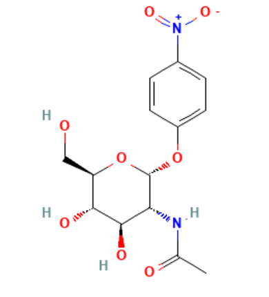 <em>4</em>-硝基苯基<em>N</em>-<em>乙酰基</em>-α- <em>D</em> -<em>氨基葡萄糖</em>苷，10139-02-3，98%