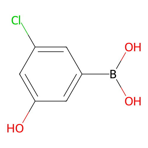 (3-<em>氯</em>-5-羟基<em>苯基</em>)<em>硼酸</em>(含有不等量的酸酐)，1214900-52-3，95%