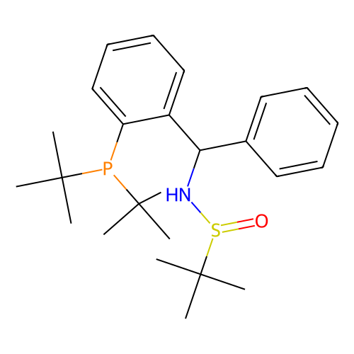 [S(R)]-N-[(<em>1</em>R)-<em>1</em>-[<em>2</em>-(二叔<em>丁基</em>膦)苯基]苯甲基]-<em>2</em>-叔<em>丁基</em>亚磺酰胺，2565792-40-5，≥95%