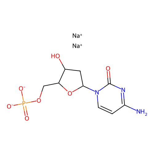 2′-<em>脱氧胞苷</em>-5′-<em>磷酸</em>二<em>钠盐</em>，13085-50-2，98%
