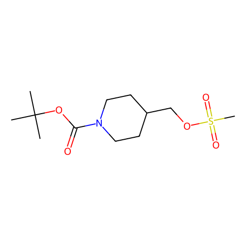 <em>1-Boc-4</em>-甲磺酰基氧<em>甲基</em><em>哌啶</em>，161975-39-9，95%