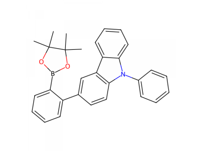9-苯基-3-[2-(4,4,5,5-四甲基-1,3,2-二氧杂环戊硼烷-2-基)苯基]-9H-咔唑，1628817-49-1，95.0%