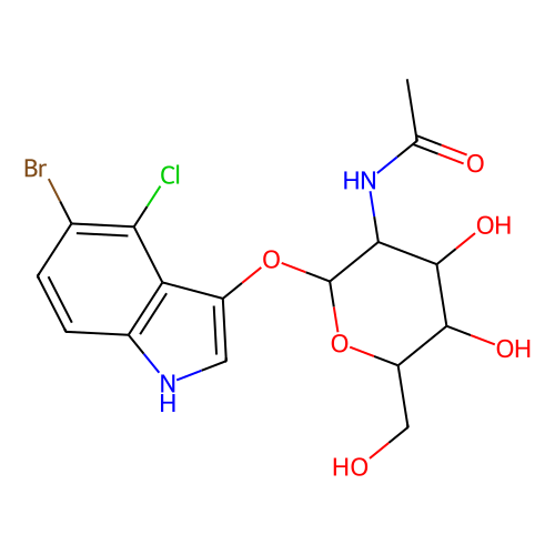 5-溴-<em>4</em>-氯-<em>3</em>-吲哚基-<em>N</em>-乙酰-β-D-氨基葡萄糖苷，4264-82-8，≥95%
