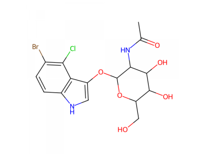 5-溴-4-氯-3-吲哚基-N-乙酰-β-D-氨基葡萄糖苷，4264-82-8，≥95%