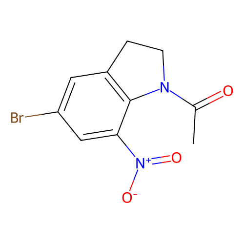 1-乙酰基-<em>5</em>-溴-7-<em>硝基</em><em>吲哚</em>啉，62368-07-4，98%