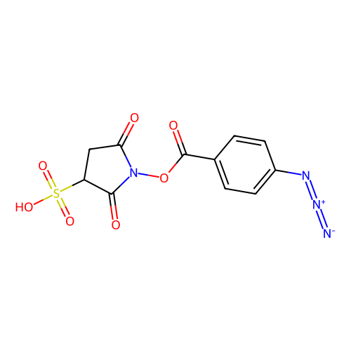 N-羟基<em>磺</em><em>基</em>琥珀<em>酰</em>亚胺-4-叠氮<em>基</em><em>苯甲酸</em>酯，199804-22-3，90%