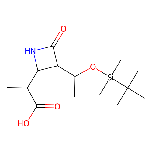 (3S,4S)-3-[(R)-1-(叔丁基二甲基硅氧基)乙基]-4-[(R)-1-羰乙基]-<em>2</em>-氮杂环丁酮，<em>90776-58-2</em>，>98.0%