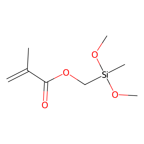 甲基丙烯酸[二甲氧基(甲基)硅基]甲酯 (含稳定剂BHT)，<em>121177</em>-93-3，≥95.0%