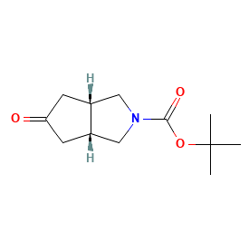 顺式-5-氧代六氢环戊烷[c]吡咯-2(<em>1H</em>)-羧酸叔丁酯，146231-54-1，97%