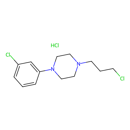 <em>1</em>-(3-氯苯基)-4-(3-氯<em>丙基</em>)<em>哌嗪</em>盐酸盐，52605-52-4，97%
