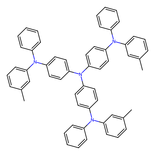 4,4',4''-<em>三</em>(N-3-甲基<em>苯基</em>-N-<em>苯基</em>氨基)<em>三</em>苯胺，124729-98-2，98%