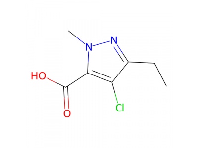 4-氯-3-乙基-1-甲基-1H-吡唑-5-甲酸，127892-62-0，95%