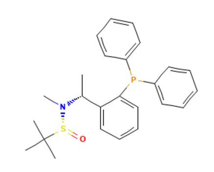[S(R)]-N-[(1R)-1-[2-(<em>二</em><em>苯基</em><em>膦</em>)<em>苯基</em>]<em>乙基</em>]-N-甲基-2-叔丁基亚磺酰胺，≥95%
