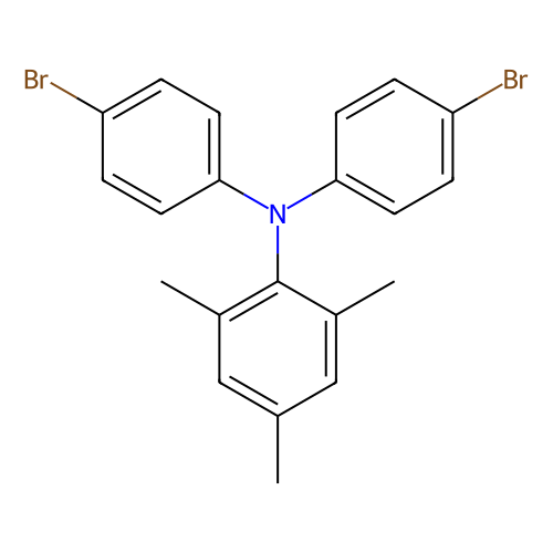 N,N-<em>双</em>(<em>4</em>-<em>溴</em><em>苯基</em>)-2,<em>4</em>,6-三甲基苯胺，663943-27-9，95%
