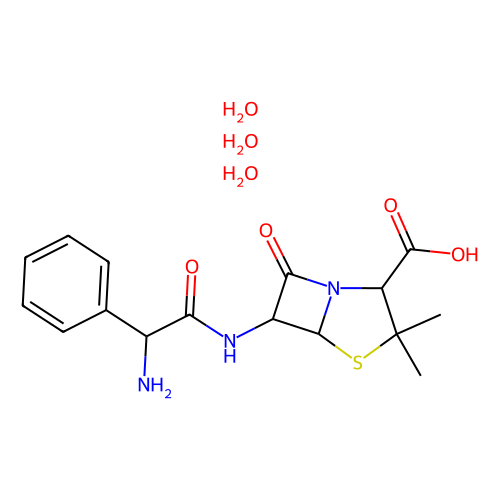氨苄青霉素，三水，7177-48-2，10mM in DMSO
