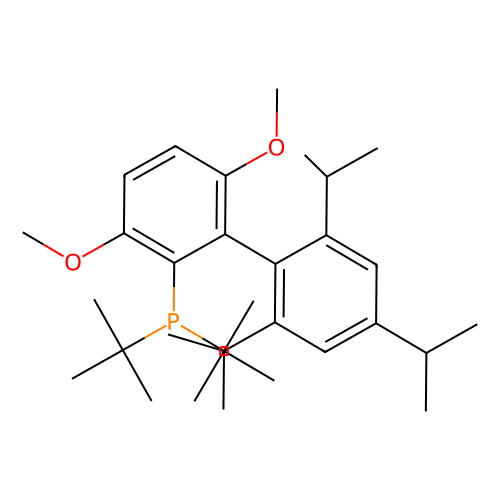 2-二叔丁基膦-2′,4′,6′-三异丙基-<em>3</em>,6-二<em>甲</em><em>氧基</em>-1,1′-<em>联苯</em>，1160861-53-9，≥97%