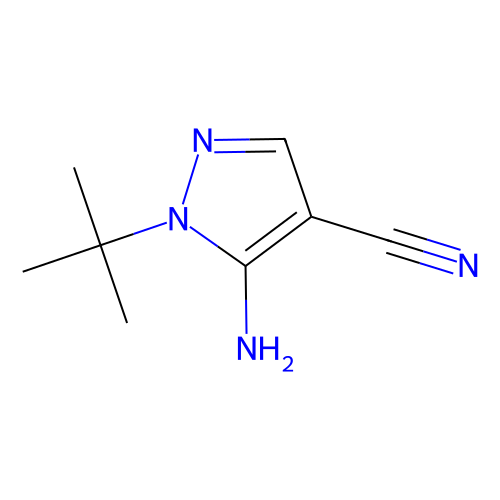 5-氨基-1-<em>叔</em><em>丁基</em>-1H-吡唑-<em>4</em>-<em>甲</em><em>腈</em>，158001-28-6，95%