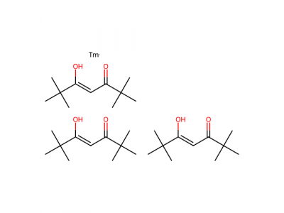 三(2,2,6,6-四甲基-3,5-庚二酮酸)铥(III)，15631-58-0，98% (99.9%-Tm) ((REO))