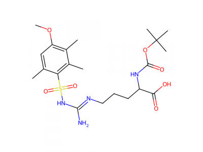 N^a-Boc-N^w-(4-甲氧基-2,3,6-三甲基苯基磺酰基)-L-精氨酸，102185-38-6，95%