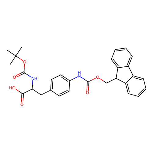 Boc-<em>D</em>-4-(9-芴甲氧羰基氨基)<em>苯丙氨酸</em>，173054-11-0，97%