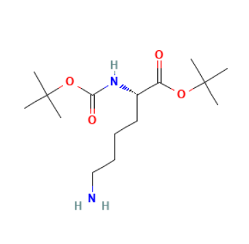 (S)-6-氨基-2-((<em>叔</em><em>丁</em><em>氧基</em><em>羰基</em>)氨基)己酸<em>叔</em><em>丁</em>酯，7750-42-7，98%