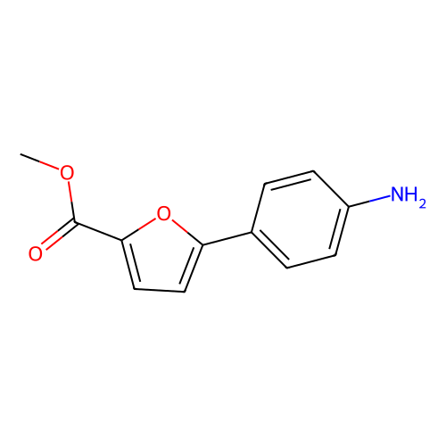 5-(4-氨基苯基)<em>呋喃</em>-2-羧酸<em>甲</em><em>酯</em>，52939-06-7，95%