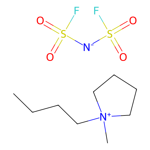 <em>1</em>-<em>丁基</em>-<em>1</em>-<em>甲基</em><em>吡咯烷</em><em>鎓</em>双(<em>氟</em>磺酰)亚胺，1057745-51-3，98%