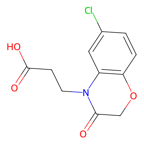 6-氯-2,3-二氢-3-氧代-4H-1,4-苯并<em>噁</em><em>嗪</em>-4-丙酸，351003-03-7，97%