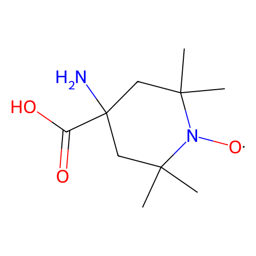 2,2,6,6-四甲基哌啶-1-氧基-<em>4</em>-氨基-<em>4</em>-羧酸，15871-57-5，≥95%