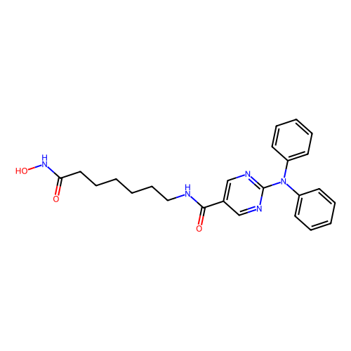 <em>2</em>-(二苯基氨基)-N-[7-(羟基氨基)-7-氧代<em>庚基</em>]-<em>5</em>-<em>嘧啶</em>甲酰胺，1316214-52-<em>4</em>，≥98%