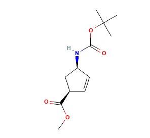 (<em>1</em>S,4R)-甲基-4-((<em>叔</em><em>丁</em><em>氧</em><em>羰基</em>)<em>氨基</em>)<em>环</em>戊-2-烯羧酸，168683-02-1，97%