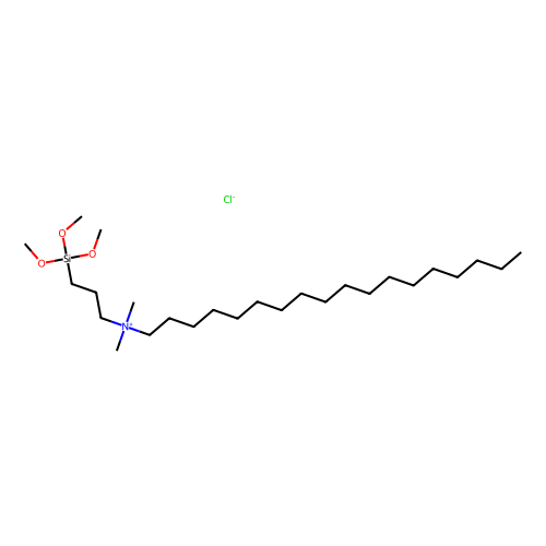 二甲基十八<em>烷基</em>[3-<em>三</em>甲氧基<em>硅</em>丙基]氯化铵，27668-52-6，40 wt. % in methanol，contains (3-chloropropyl)trimethoxysilane