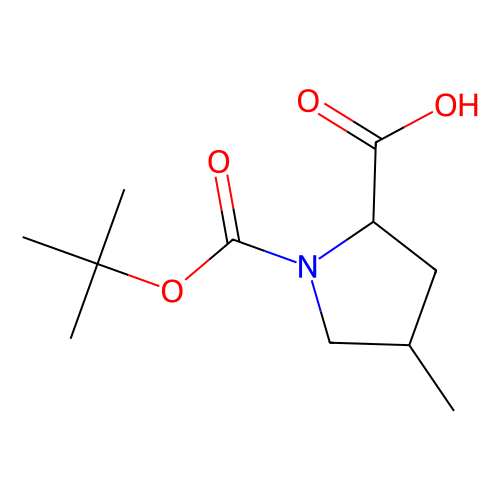 (<em>2S</em>,<em>4S</em>)-N-Boc-4-甲基吡咯烷-2-甲酸，364750-81-2，95%