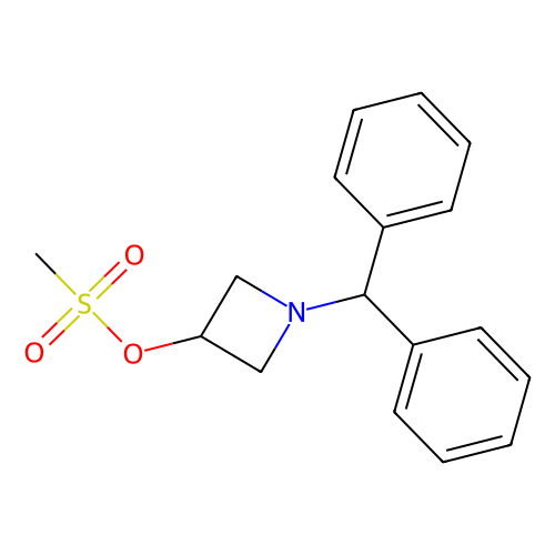 1-二苯甲基-<em>3</em>-甲烷磺酸氮杂环丁烷，33301-41-6，95%