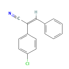 (E)-α-(4-氯苯基)<em>肉桂</em><em>腈</em>，16610-81-4，99%