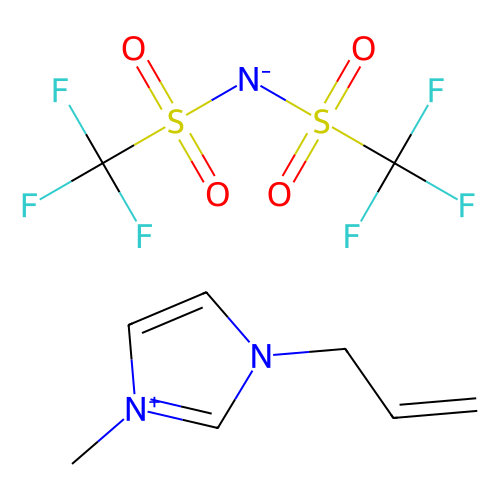 1-烯丙基-3-甲基咪唑双（三氟<em>甲烷</em><em>磺</em>酰）亚胺盐，655249-87-9，≥98%