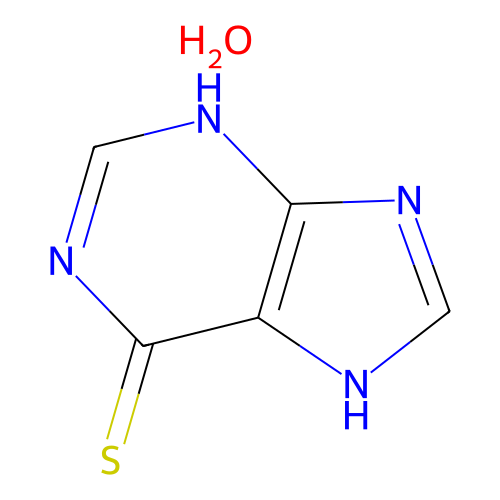 <em>6</em>-巯基嘌呤 一水合物，6112-76-1，10mM in DMSO