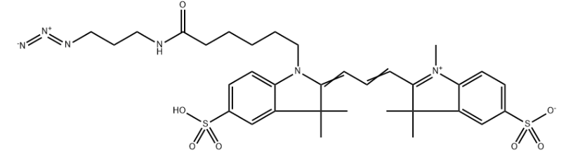 <em>磺酸</em>基-<em>Cy3</em> 叠氮化物 <em>三</em>乙胺盐，1658416-54-6，95%