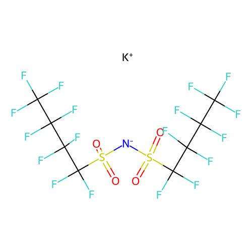 双九氟-<em>1</em>-丁烷磺酰亚胺钾，129135-87-<em>1</em>，>98.0%(T)