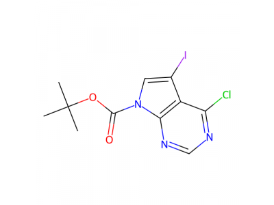 4-氯-5-碘-7H-吡咯并[2,3-d]嘧啶-7-羧酸叔丁酯，1244855-76-2，98%