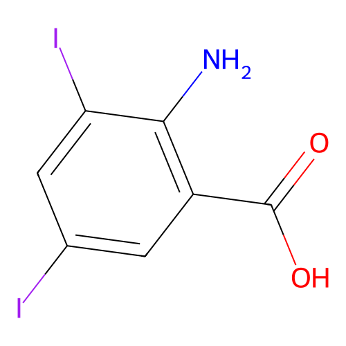 3,5-二<em>碘</em><em>邻</em><em>氨基苯甲酸</em>，609-86-9，97%